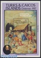 Turks And Caicos Islands 1987 Christmas S/s, Mint NH, Religion - Christmas - Natale