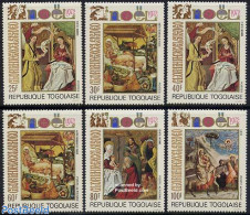 Togo 1972 Christmas 6v, Mint NH, Religion - Christmas - Art - Paintings - Kerstmis