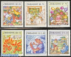 Zimbabwe 1999 Christmas 6v, Mint NH, Religion - Christmas - Christmas