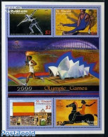 Saint Vincent 2000 Olympic Games Sydney 4v M/s, Mint NH, Nature - Sport - Horses - Athletics - Gymnastics - Olympic Ga.. - Athlétisme