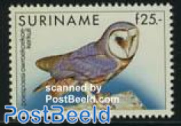 Suriname, Republic 1993 25G, Owl, Stamp Out Of Set, Mint NH, Nature - Birds - Owls - Suriname