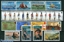 Guernsey 1974 Yearset 1974, Complete, 25v, Mint NH, Various - Yearsets (by Country) - Unclassified