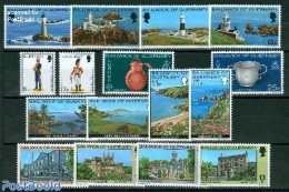 Guernsey 1976 Yearset 1976, Complete, 16v, Mint NH, Various - Yearsets (by Country) - Sin Clasificación