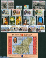 Guernsey 1987 Yearset 1987, Complete, 21v +, Mint NH, Various - Yearsets (by Country) - Unclassified