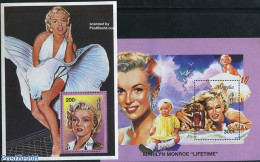 Mongolia 1996 Marilyn Monroe 2 S/s, Mint NH, Performance Art - Film - Marilyn Monroe - Cinema