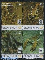 Slovenia 2011 WWF, Lobster 4v [+], Mint NH, Nature - Animals (others & Mixed) - World Wildlife Fund (WWF) - Crabs And .. - Eslovenia