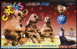 Bosnia Herzegovina - Serbian Adm. 2002 Europa, Circus Booklet, Mint NH, Nature - Performance Art - Elephants - Horses .. - Cirque
