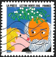 FRANCE 2015 -  YT 1201  -  Bonne Année: Enfant Et Grand Père  - Oblitéré - Used Stamps