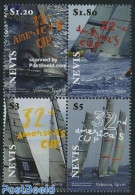 Nevis 2008 Americas Cup 4v [+], Mint NH, Sport - Transport - Sailing - Ships And Boats - Sailing