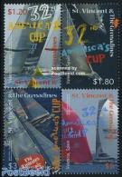 Saint Vincent 2008 Americas Cup 4v [+], Mint NH, Sport - Transport - Sailing - Sport (other And Mixed) - Ships And Boats - Sailing