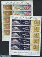 Isle Of Man 1994 Europa 2 M/ss, Mint NH, History - Nature - Europa (cept) - Animals (others & Mixed) - Fish - Fishes