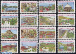 Türkiye 2005 Definitives 16v, Mint NH, Various - Tourism - Art - Bridges And Tunnels - Andere & Zonder Classificatie