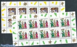 Germany, Federal Republic 1997 Christmas 2 M/s, Mint NH, Religion - Christmas - Unused Stamps