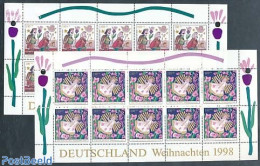 Germany, Federal Republic 1998 Christmas 2 M/s, Mint NH, Religion - Christmas - Ongebruikt