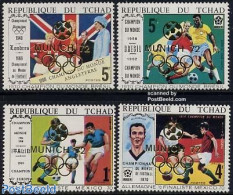Chad 1972 Olympic Football 4v, Mint NH, Sport - Football - Olympic Games - Otros & Sin Clasificación