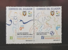 EQUATEUR ECUADOR 2007 MNH** FOOTBALL FUSSBALL SOCCER CALCIO VOETBAL FUTBOL FUTEBOL FOOT FOTBAL - Unused Stamps