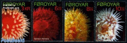 Faroe Islands 2012 Sea Anemones 4v, Mint NH, Nature - Andere & Zonder Classificatie