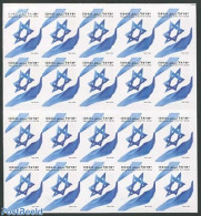 Israel 2011 Flag, Foil Booklet (without Menorah On Cover), Mint NH, History - Flags - Stamp Booklets - Unused Stamps (with Tabs)