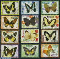 Micronesia 2006 Definitives, Butterflies 12v, Mint NH, Nature - Butterflies - Micronesië