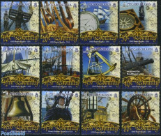 Pitcairn Islands 2007 HMS Bounty Replica 12v, Mint NH, Transport - Various - Ships And Boats - Maps - Bateaux