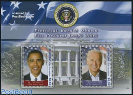 Saint Vincent 2008 Barack Obama & Joe Biden S/s, Mint NH, History - American Presidents - Politicians - St.Vincent (1979-...)