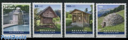 Switzerland 2012 Pro Patria 4v, Mint NH, Nature - Water, Dams & Falls - Art - Architecture - Sculpture - Unused Stamps