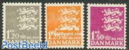 Denmark 1962 Definitives 3v, Normal Paper, Mint NH - Nuovi