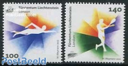 Liechtenstein 2012 Olympic Games London 2v, Mint NH, Sport - Olympic Games - Swimming - Tennis - Nuovi