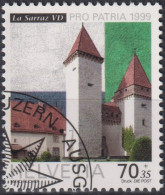 1999 Pro Patria, Schloss La Sarraz, ⵙ Zum:CH B265, Mi:CH 1682, Yt:CH 1610, - Gebraucht