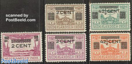 Netherlands Indies 1934 Overprints 5v, Unused (hinged) - Other & Unclassified