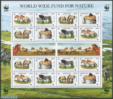 Mongolia 2000 WWF, Horses M/s, Mint NH, Nature - Horses - World Wildlife Fund (WWF) - Mongolië