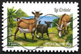 FRANCE  2015 -  YT 1096  - Chèvres: La Créole - Lettre Verte  - Oblitéré - Usati