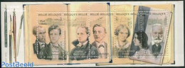 Belgium 2010 Literary Walk Through Brussels Booklet, Mint NH, Stamp Booklets - Art - Authors - Unused Stamps