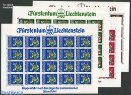 Liechtenstein 1981 Coat Of Arms 4 M/ss, Mint NH, History - Coat Of Arms - Unused Stamps