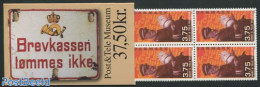 Denmark 1998 Postal Museum Booklet, Mint NH, Post - Stamp Booklets - Art - Museums - Unused Stamps