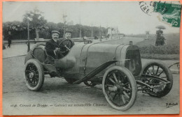 CARTE CIRCUIT DE DIEPPE - GABRIEL SUR AUTOMOBILE CLEMENT -2 SCANS-20 - Passenger Cars