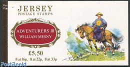 Jersey 1992 William Mesny Booklet, Mint NH, History - Nature - Transport - Explorers - Horses - Stamp Booklets - Ships.. - Esploratori