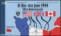 Jersey 1994 D-Day Prestige Booklet, Mint NH, History - Transport - World War II - Stamp Booklets - Aircraft & Aviation.. - WO2