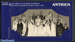 Antigua & Barbuda 1977 Silver Jubilee Booklet, Mint NH, History - Kings & Queens (Royalty) - Stamp Booklets - Familles Royales