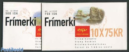 Iceland 1999 Europa, Landscapes 2 Booklets, Mint NH, History - Nature - Europa (cept) - National Parks - Stamp Booklets - Nuovi