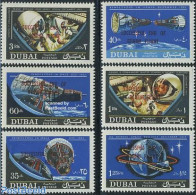 Dubai 1967 Gemini Flights 6v, Mint NH, Transport - Space Exploration - Dubai