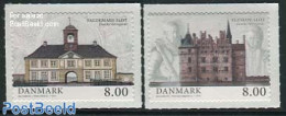 Denmark 2013 Castles 2v S-a, Mint NH, Art - Castles & Fortifications - Unused Stamps