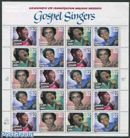 United States Of America 1998 Gospel Singers M/s, Mint NH, Performance Art - Music - Ongebruikt