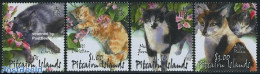 Pitcairn Islands 2002 Cats 4v, Mint NH, Nature - Cats - Andere & Zonder Classificatie