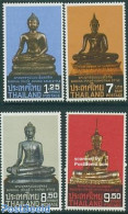 Thailand 1984 Buddha Statues 4v, Mint NH, Religion - Religion - Art - Sculpture - Beeldhouwkunst