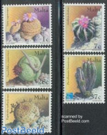 Malta 2002 Cacti 5v, Mint NH, Nature - Cacti - Flowers & Plants - Cactusses