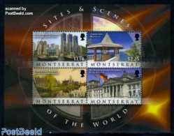 Montserrat 2010 Sites & Scenes Of The World 4v M/s, Mint NH, History - Transport - Germans - Netherlands & Dutch - Shi.. - Geografía