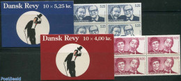 Denmark 1999 Danish Revue 2 Booklets, Mint NH, Performance Art - Theatre - Stamp Booklets - Neufs