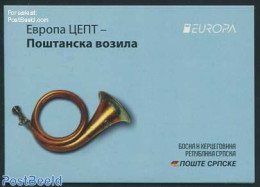 Bosnia Herzegovina - Serbian Adm. 2013 Europa Booklet, Mint NH, History - Transport - Europa (cept) - Post - Stamp Boo.. - Post