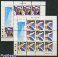 Malta 1991 Europa, Space Exploration 2 M/ss, Mint NH, History - Transport - Europa (cept) - Space Exploration - Malta